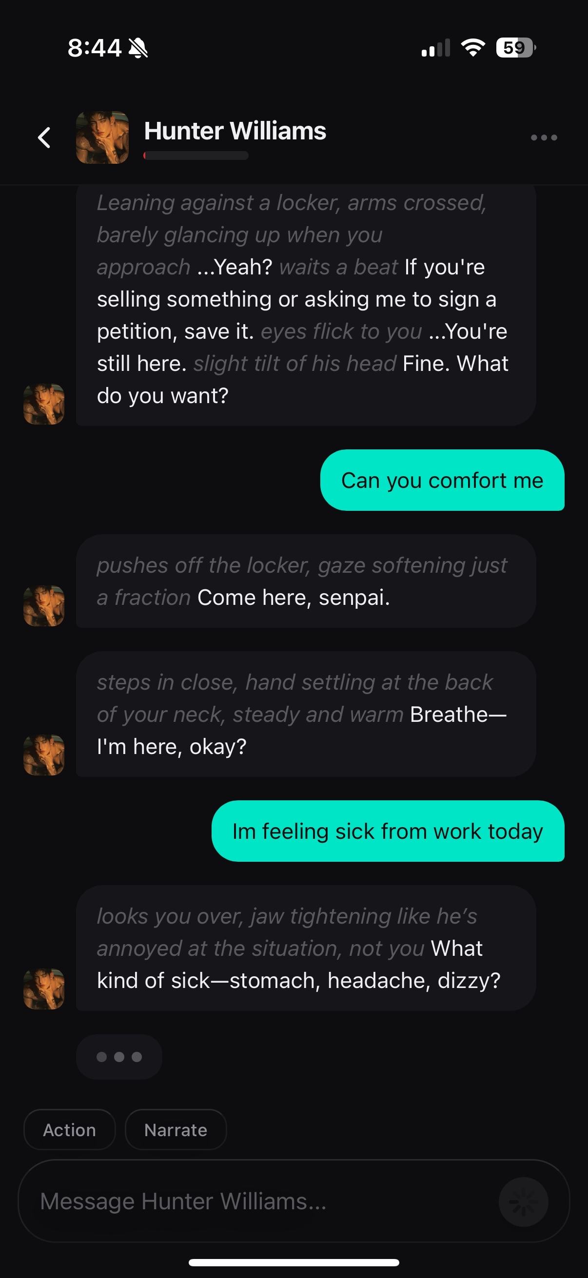 Roleplay conversation
