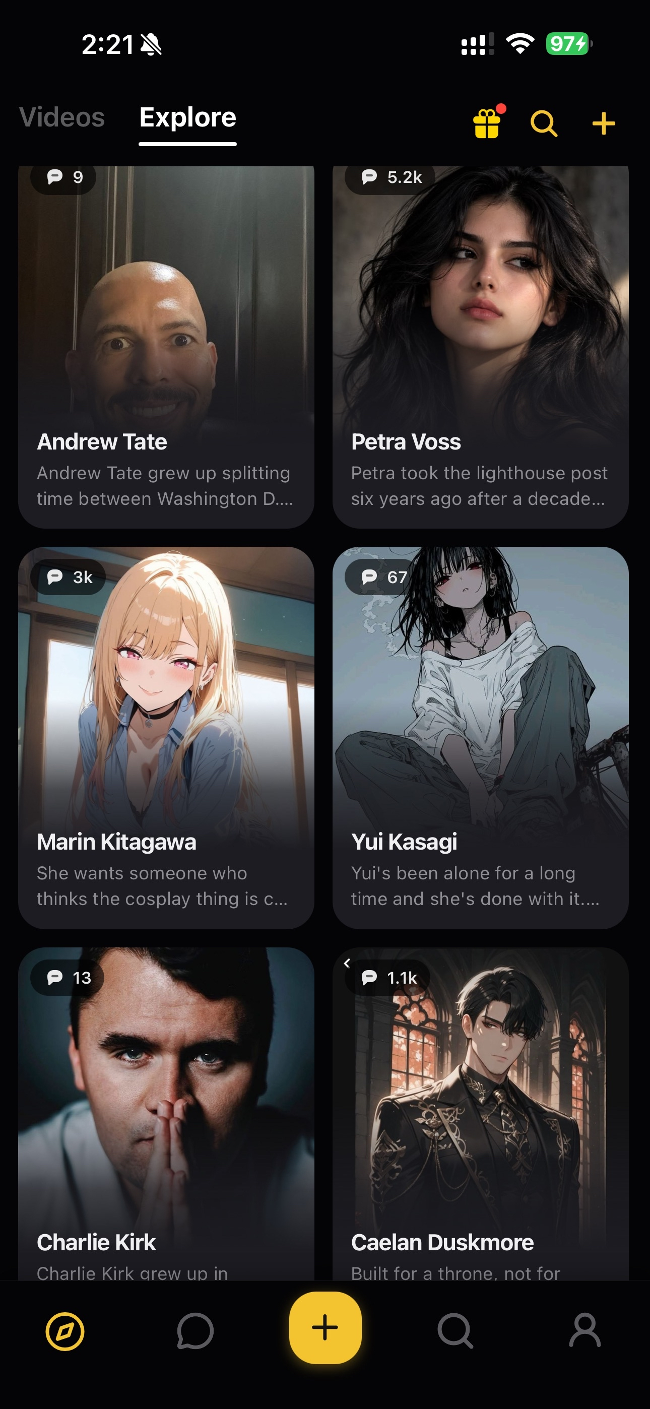 Character discovery